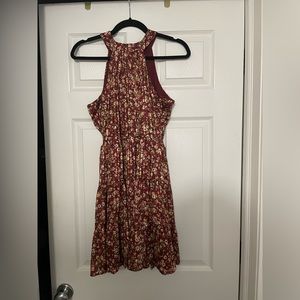 Pink/red floral dress